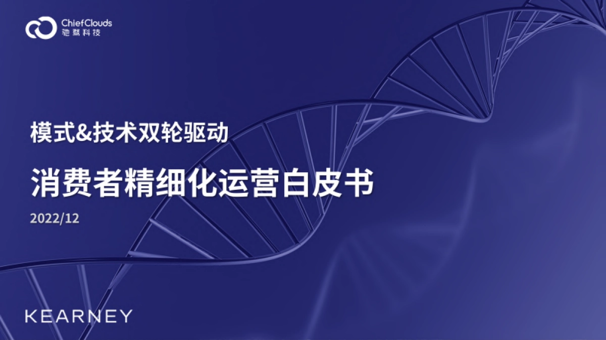 科尔尼：模式&技术双轮驱动 消费者精细化运营白皮书_第1页