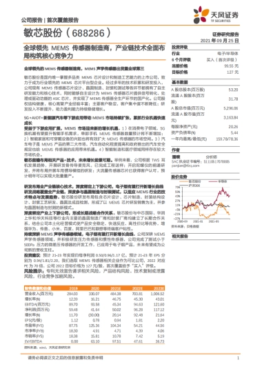 敏芯股份_ 全球领先MEMS传感器制造商，产业链技术全面布局构筑核心竞争力