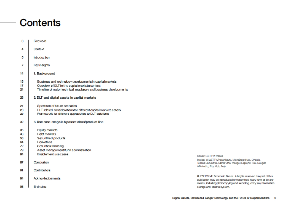 世界经济论坛-数字资产、分布式账本技术和资本市场的未来报告（英）_第2页