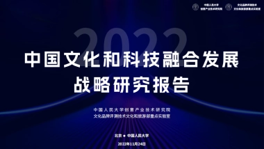 中国人民大学：2022中国文化和科技融合发展战略研究报告