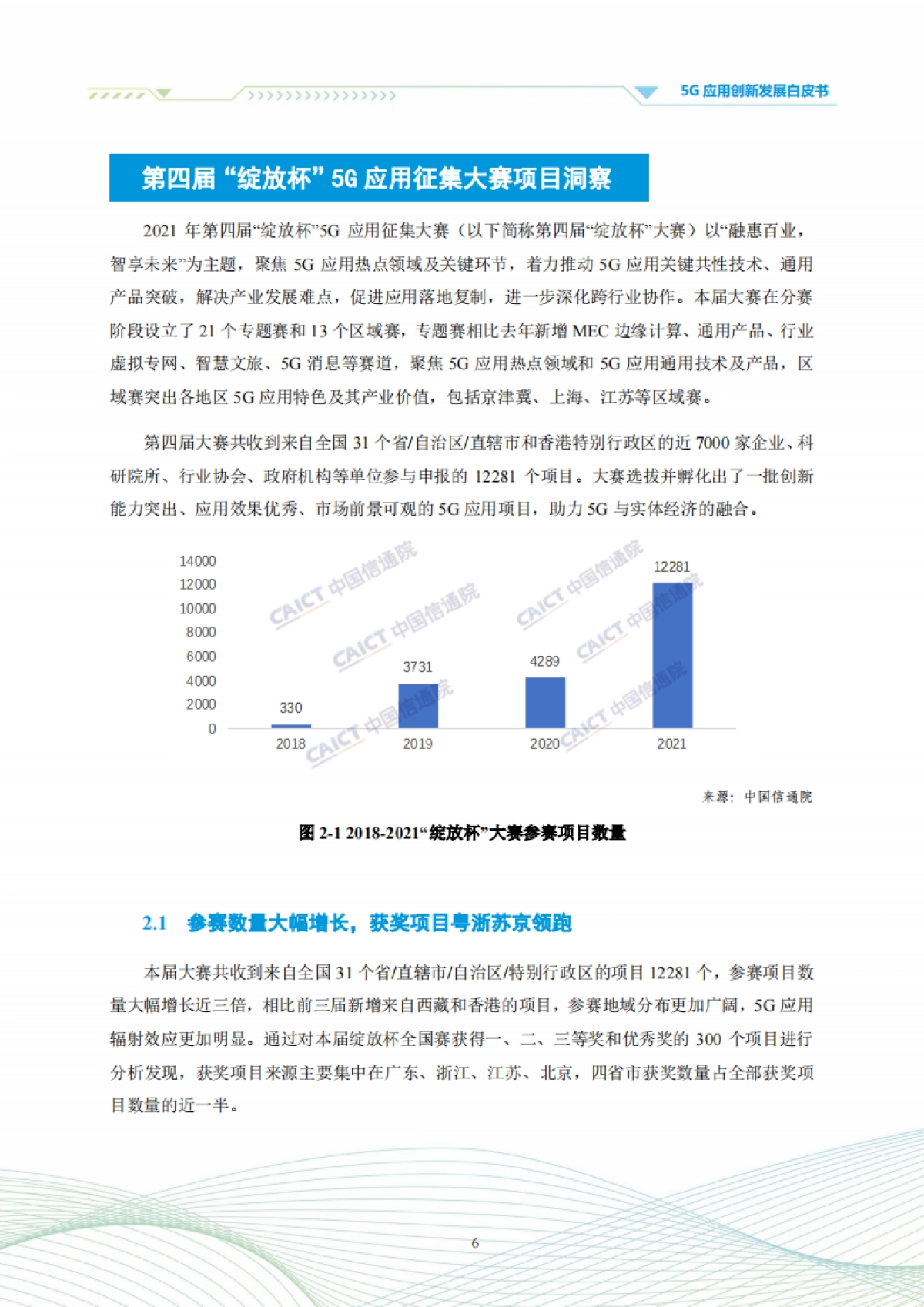 中国信通院:5G应用创新发展白皮书-2021年第四届“绽放杯”5G应用征集大赛洞察_第8页