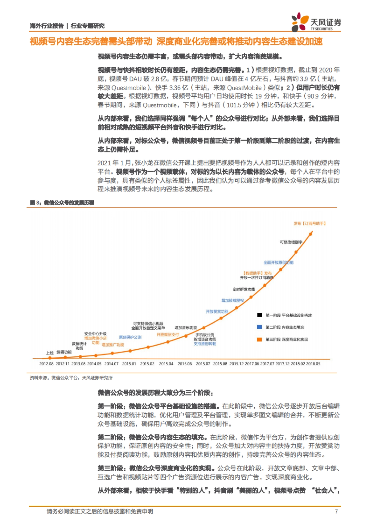 传媒行业腾讯专题深度一：视频号，社会里，每个人-天风证券_第7页