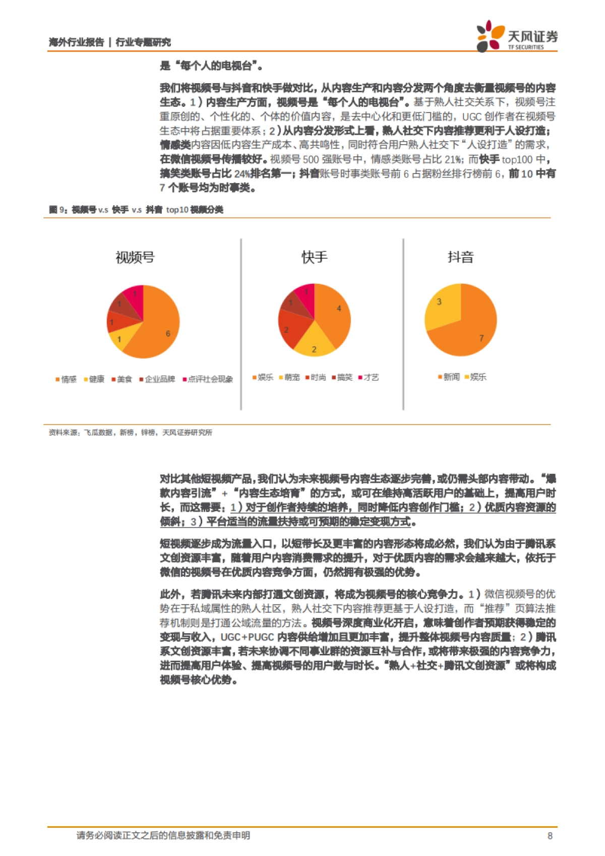 传媒行业腾讯专题深度一：视频号，社会里，每个人-天风证券_第8页