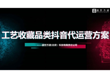 工艺收藏品类抖音代运营方案（综合）