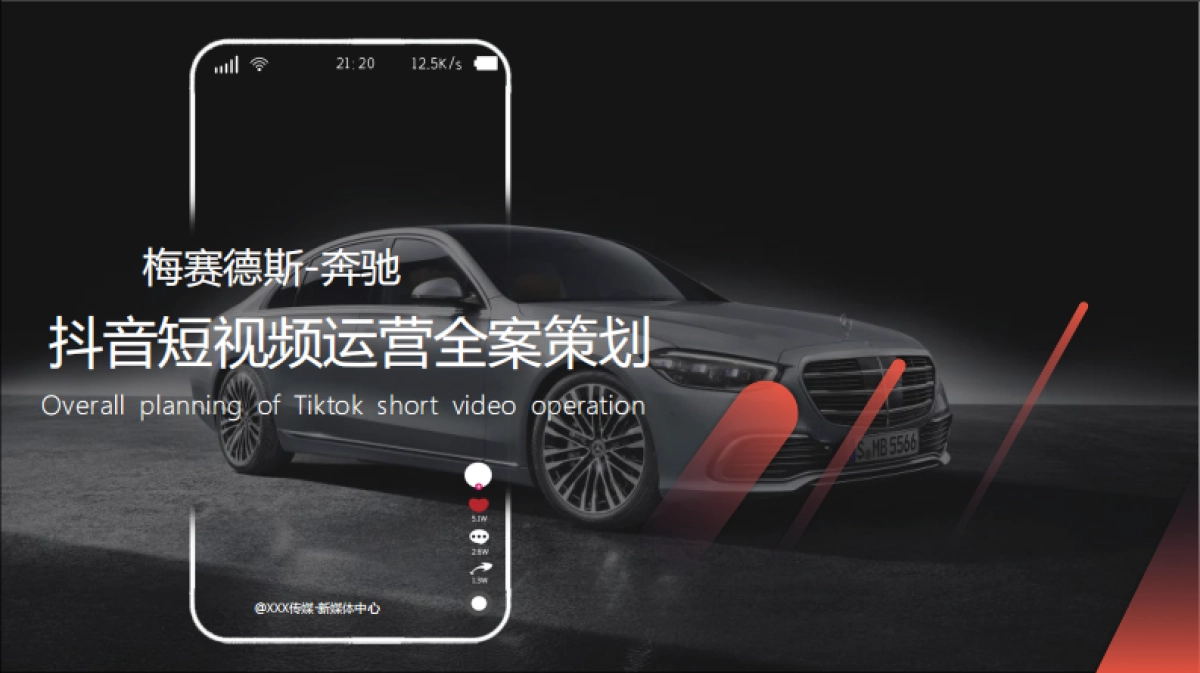 汽车新能源=2022奔驰4S店抖音短视频运营提案_第1页