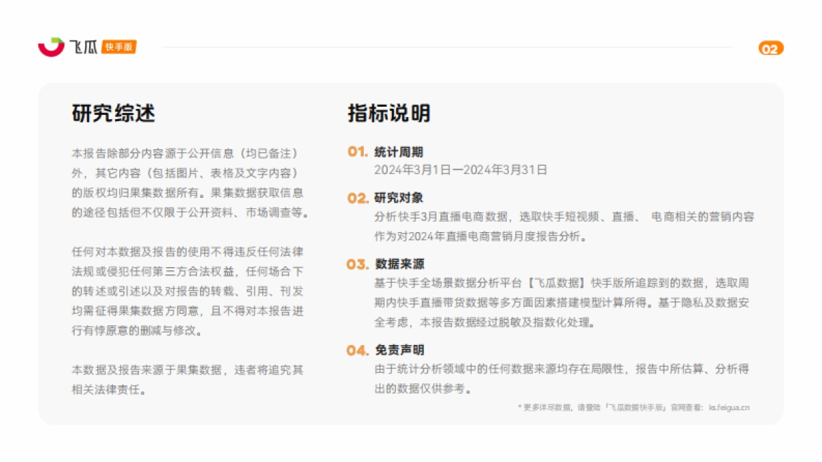 【飞瓜快数】2024年3月快手直播电商营销月报_第2页