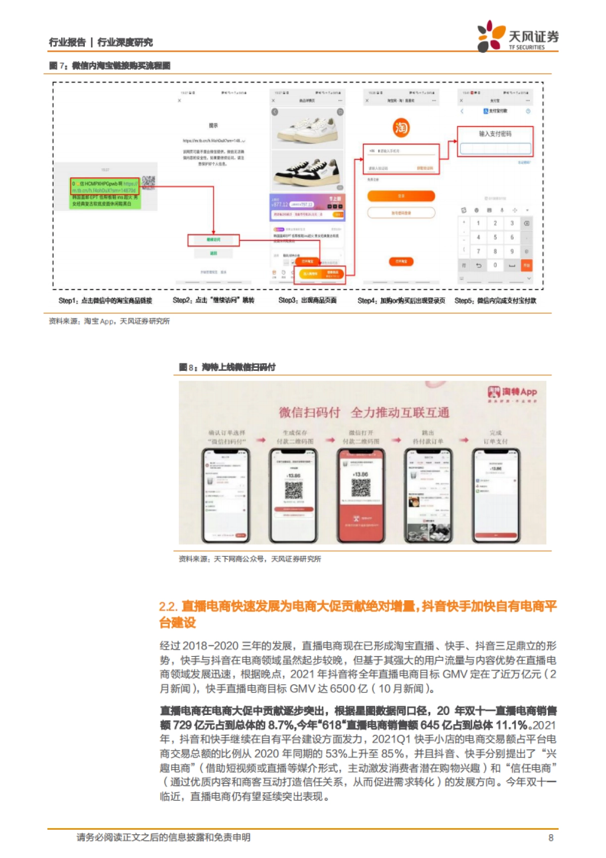 2021年双11前瞻：监管推动平台让利商家，直播电商有望再创佳绩-天风证券-23页_第8页