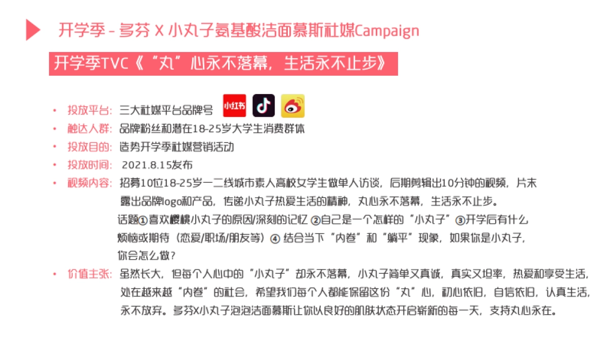 多芬 X 小丸子氨基酸洁面慕斯小红书社媒营销策划案_第10页