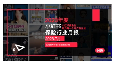 小红书2023年保险行业月报（7月）