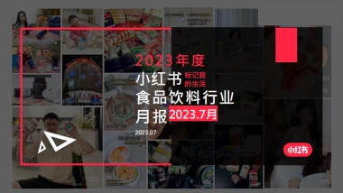 小红书2023年食品饮料行业月报（7月）
