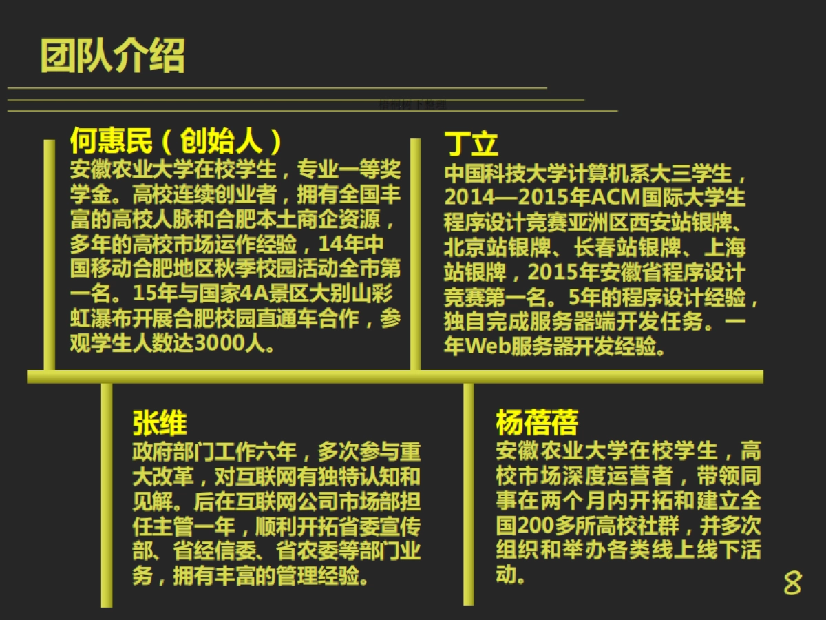 高校头条 中国高校资源和信息共享 商业计划书_第8页
