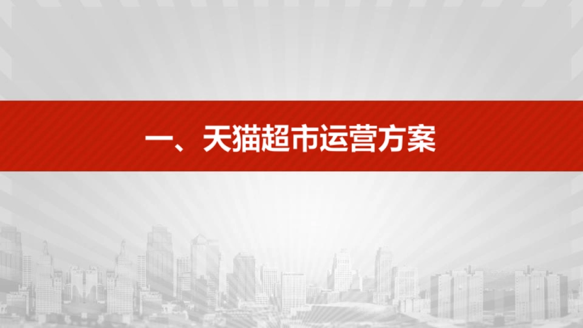 天猫超市运营方案_第1页