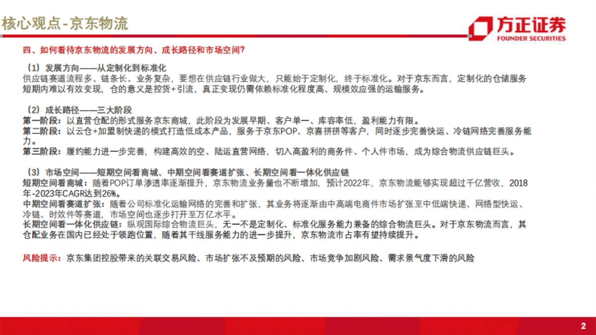 新物流时代系列之京东物流：从定制化到标准化，仓配一体成就综合物流巨头-方正证券-49页_第3页