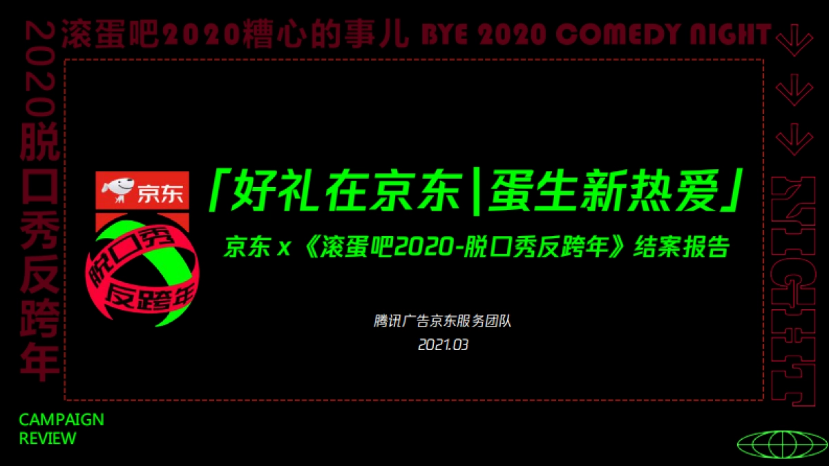 2021京东 x 《滚蛋吧2020脱口秀反跨年》营销案_第1页