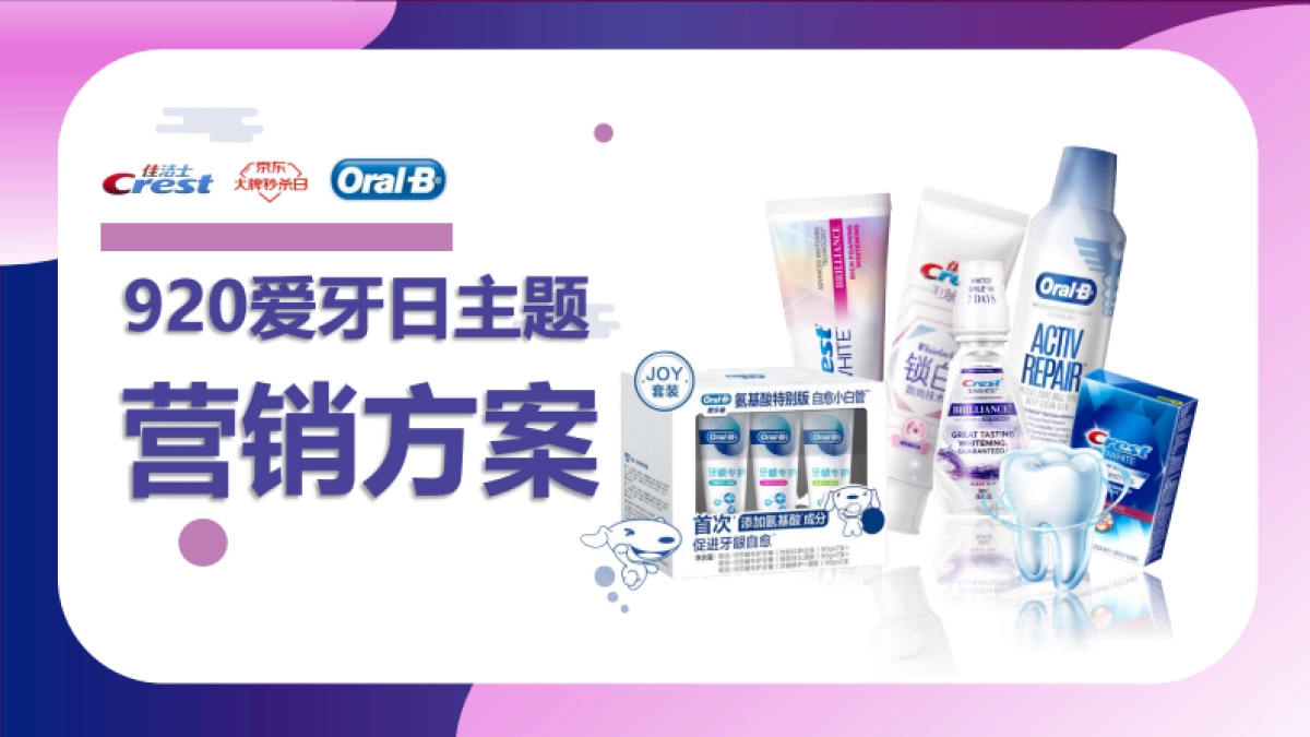 佳洁士 x 欧乐Bx 京东 爱牙日大牌秒杀营销方案_第1页