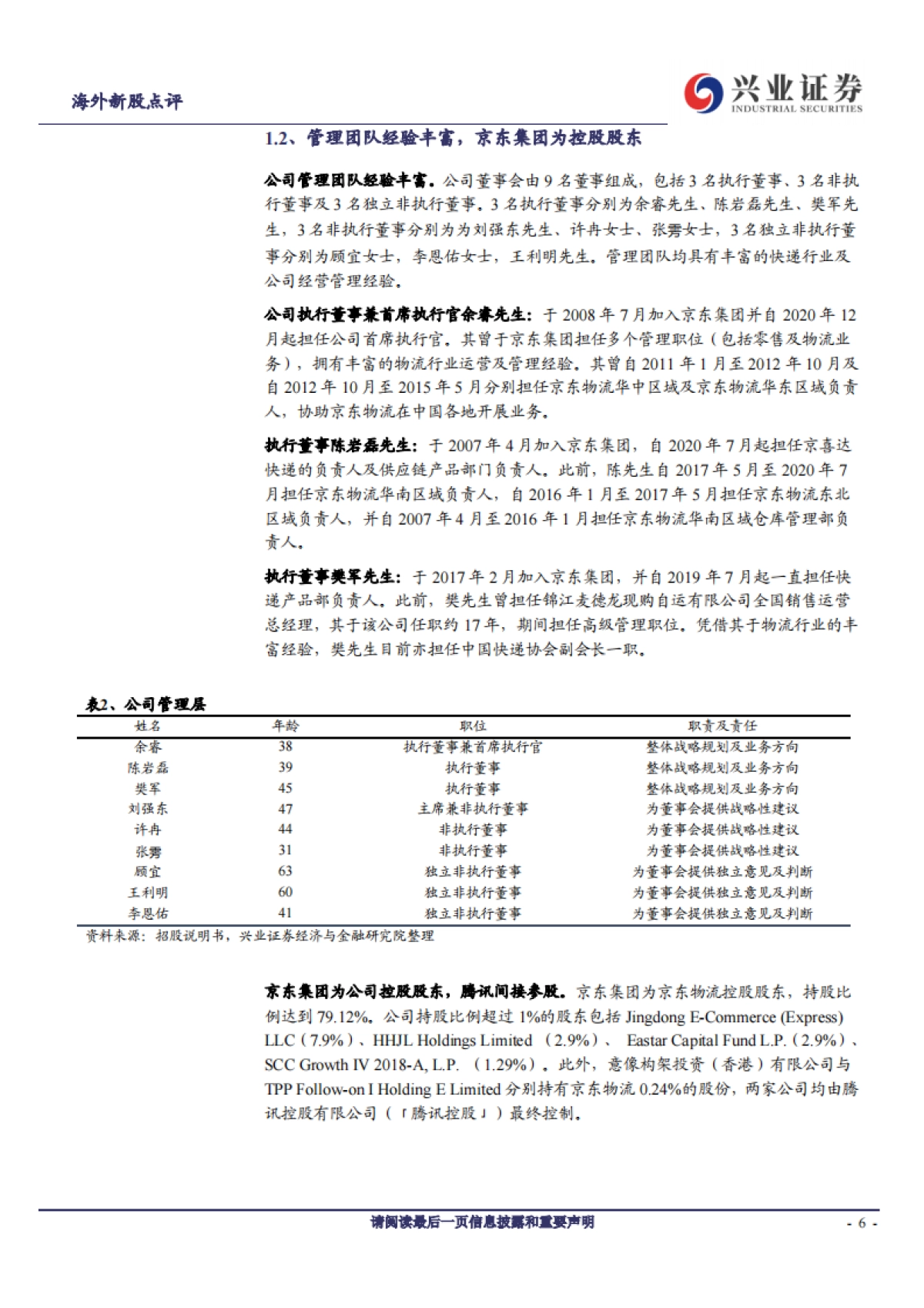 京东物流：仓配一体化供应链物流服务龙头-兴业证券-24页_第6页
