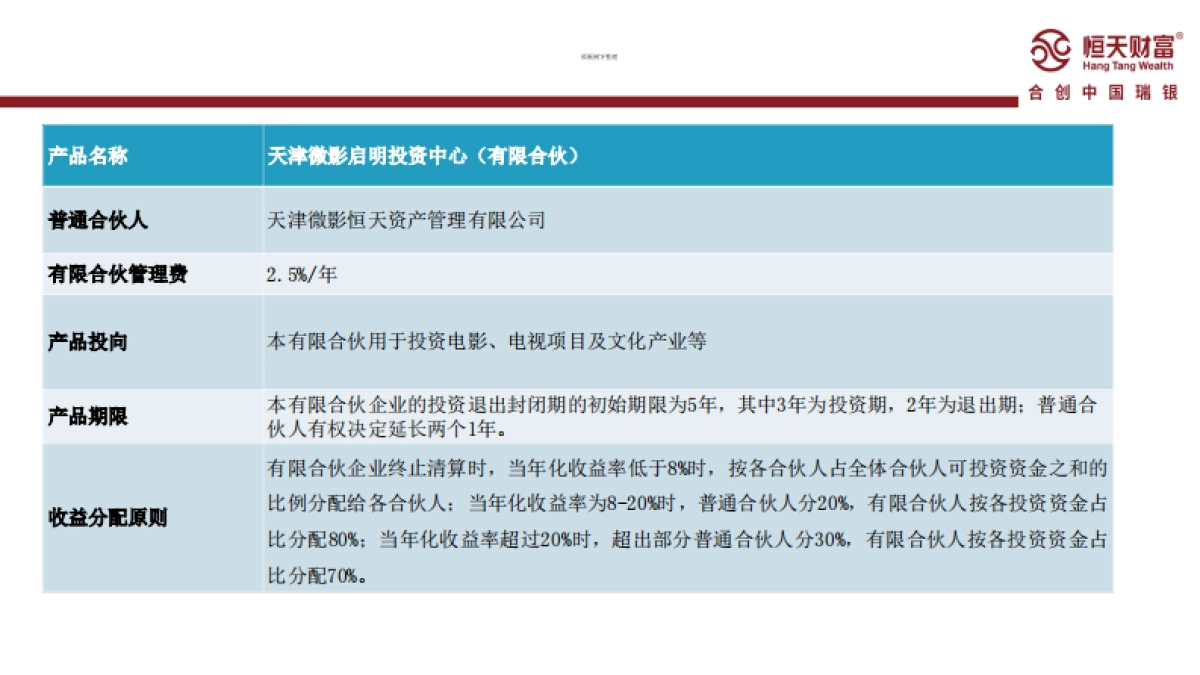 中信锦绣微影1号专项契约型基金商业计划书_第4页