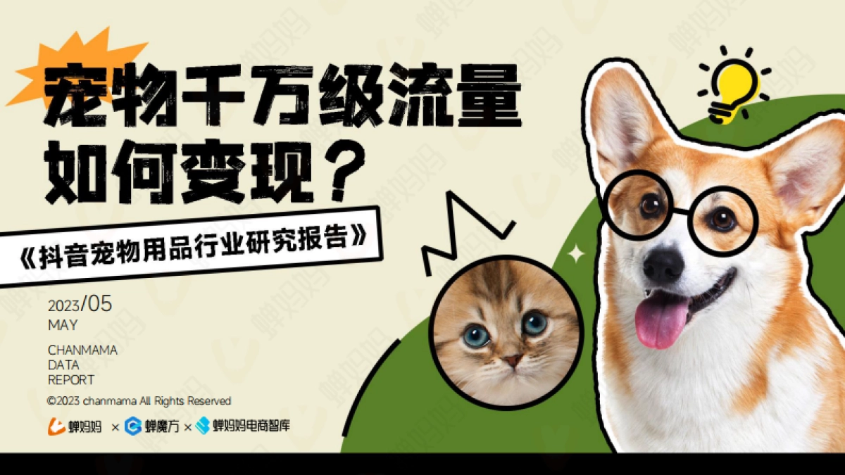 【蝉妈妈电商智库】抖音电商宠物用品行业研究报告_第1页