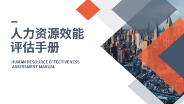 【工具】人力资源效能评估手册