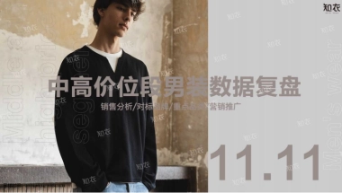 2024双十一中高价位段男装数据复盘