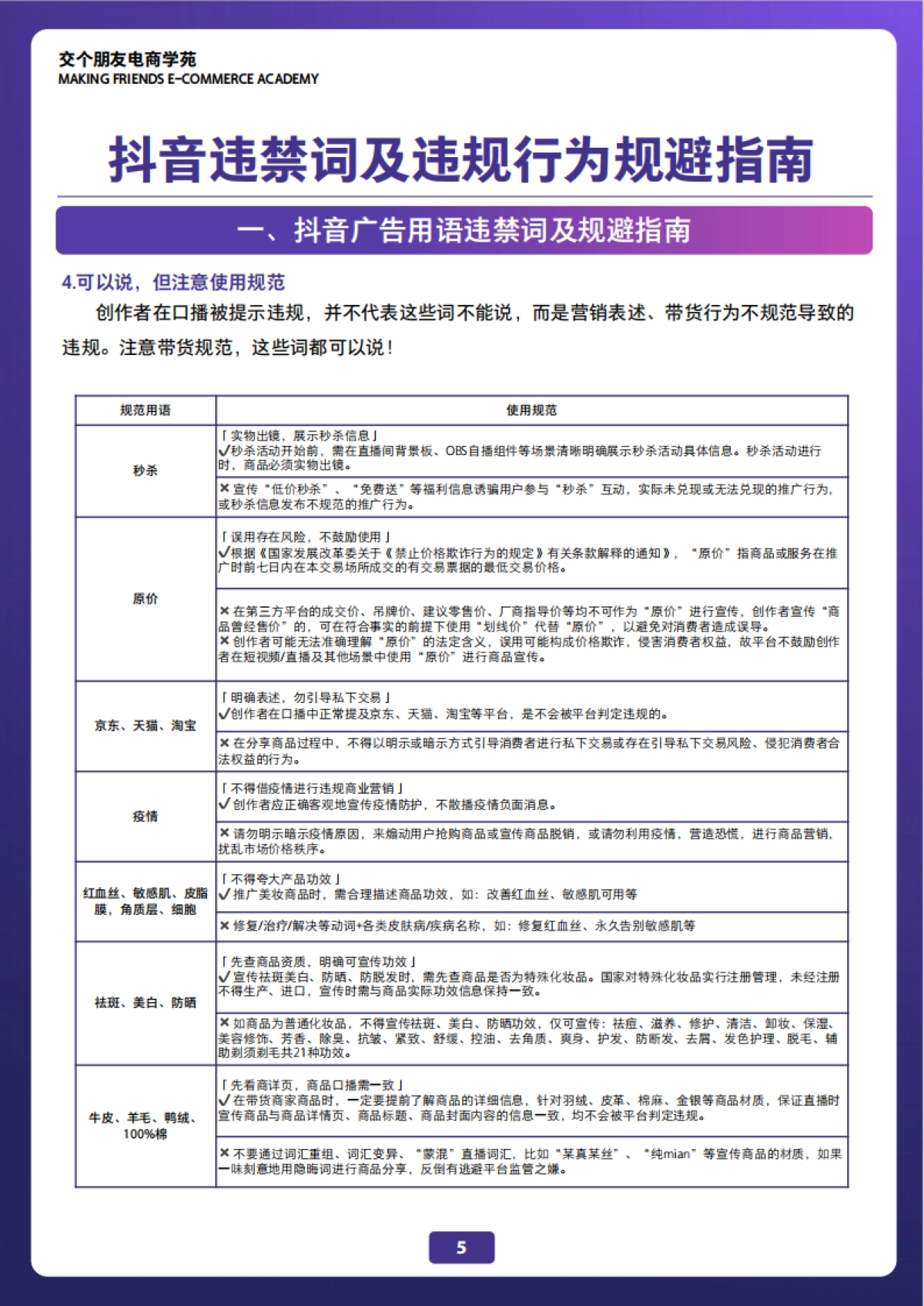 交个朋友-抖音直播注意事项_第7页