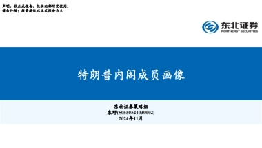 特朗普内阁成员画像