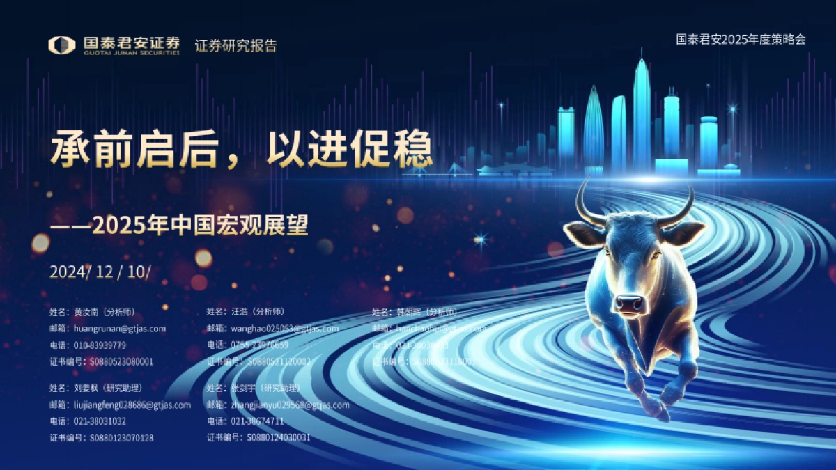 2025年中国宏观展望：承前启后，以进促稳_第1页