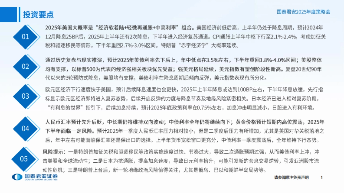 2025年海外宏观展望：从全球流动性宽松到新一轮复苏_第2页