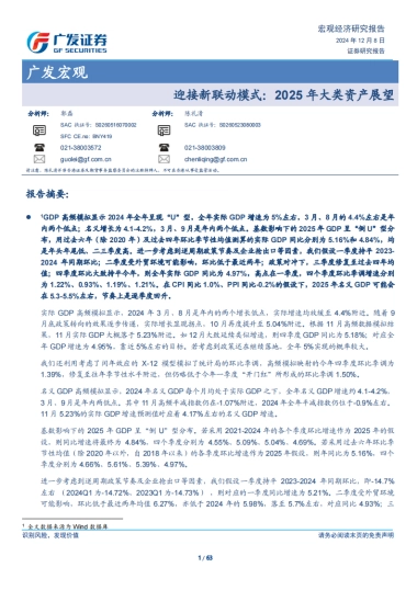 宏观：2025年大类资产展望