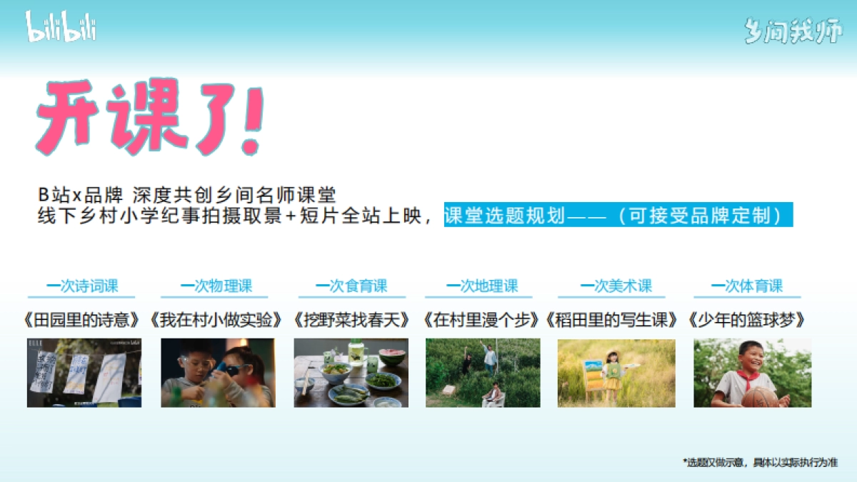 bilibili知识区年度公益IP《乡间我师》招商通案_第10页