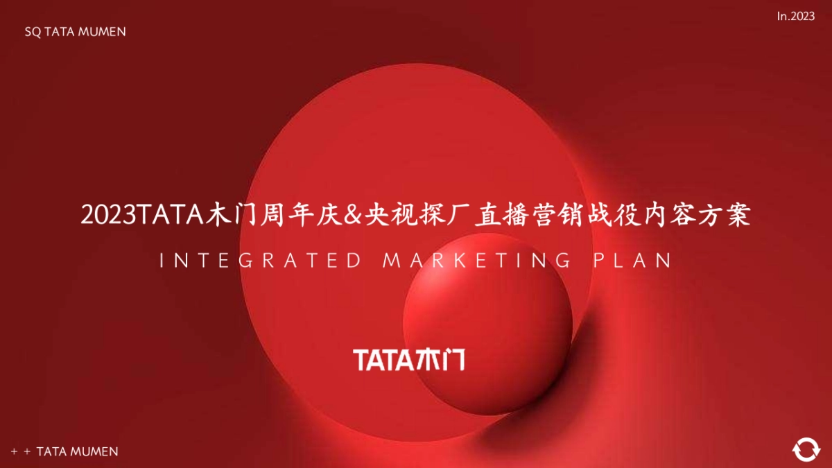 TATA木门周年庆&央视探厂直播营销战役内容方案_第1页