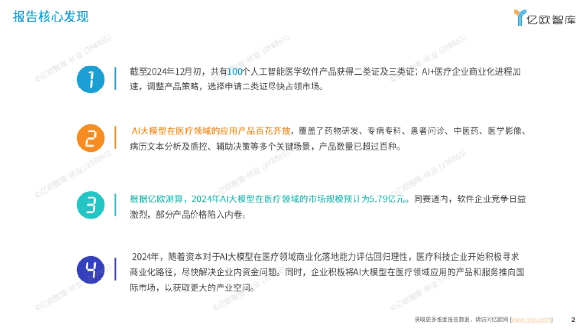 2024年AI大模型在医疗领域的商业化路径研究报告_第2页