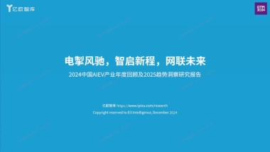 2024中国AIEV产业年度回顾及2025趋势洞察研究报告