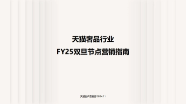 FY25双旦节点营销指南-天猫奢品行业