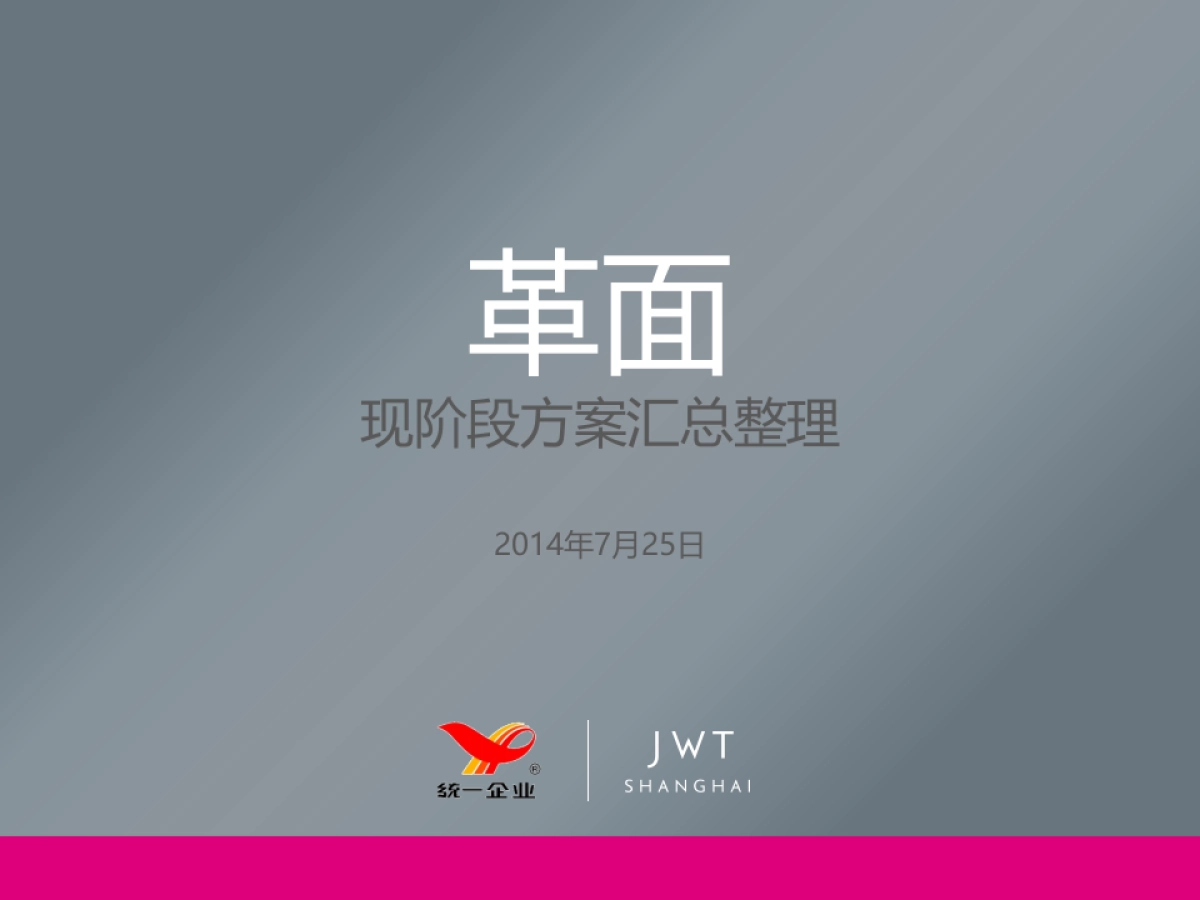 【JWT】统一革面现阶段方案汇总整理_第1页