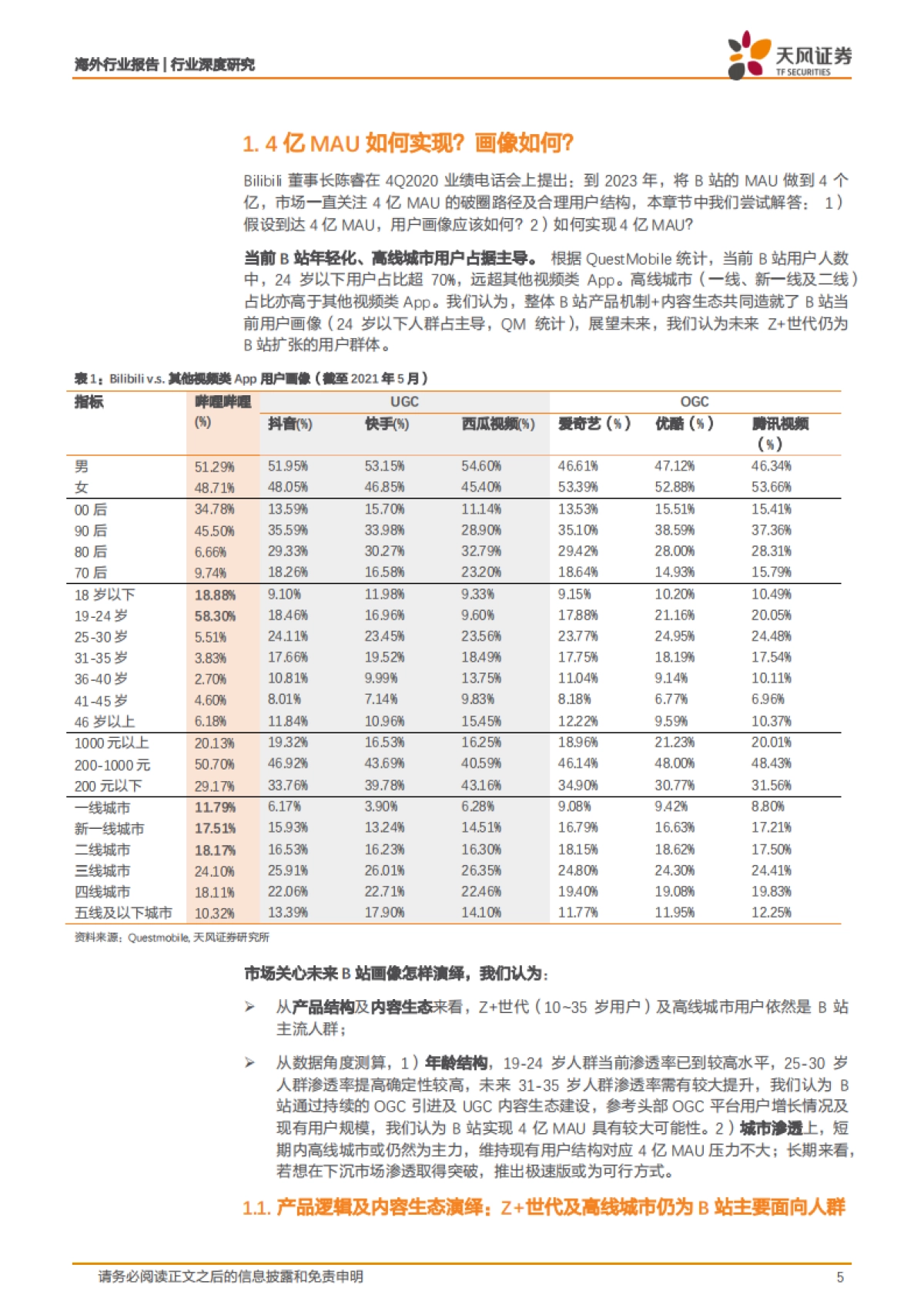 【天风证券】三问：“小破站”的中场战事_第5页