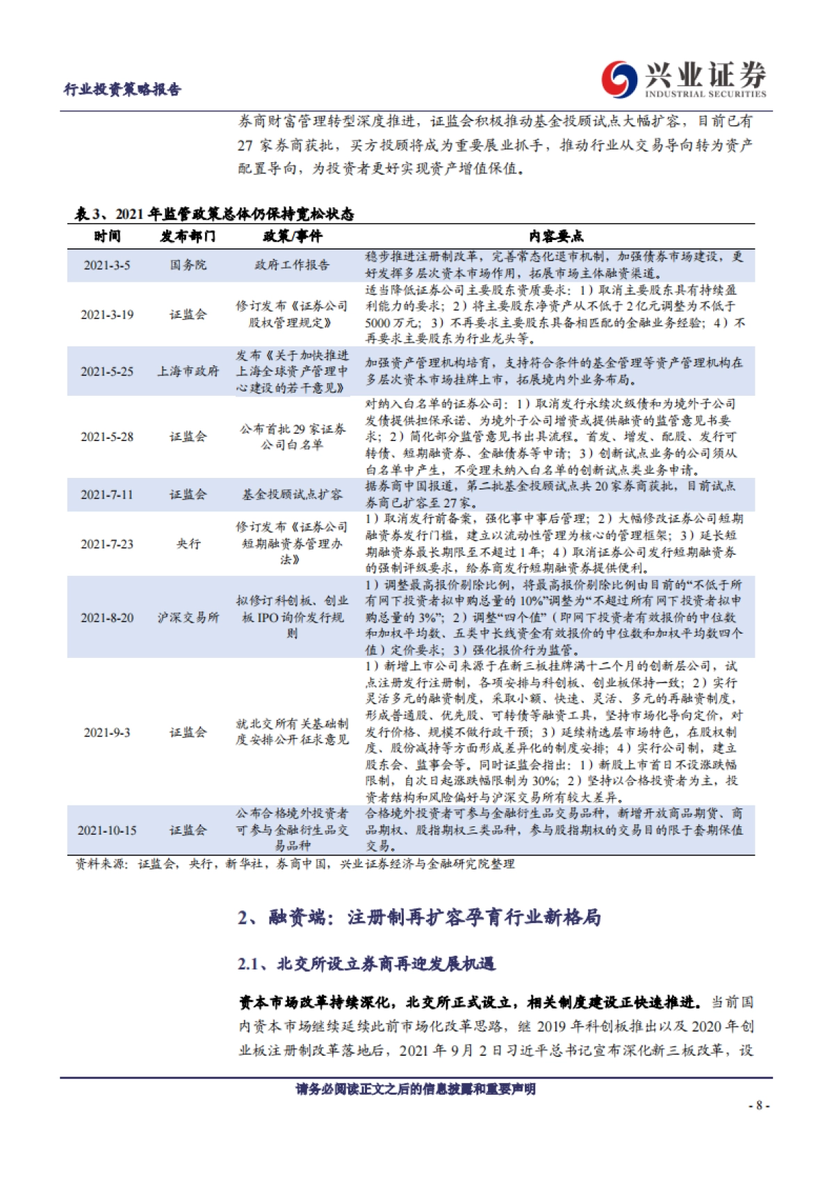 【兴业证券】证券行业2022年投资策略：顺势而为，迎接市场扩容浪潮_第8页