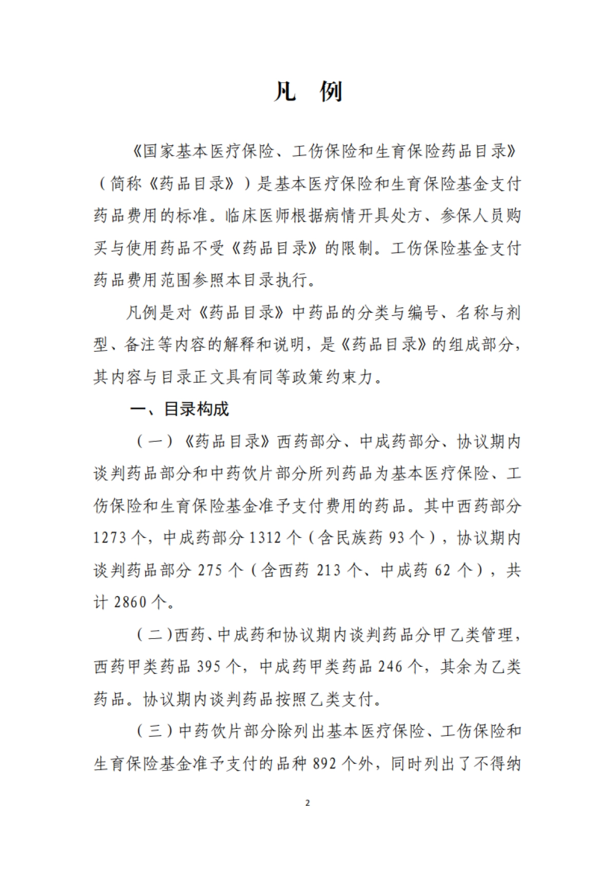 2021年国家医保(基本医疗保险、工伤保险和生育保险)药品目录_第2页