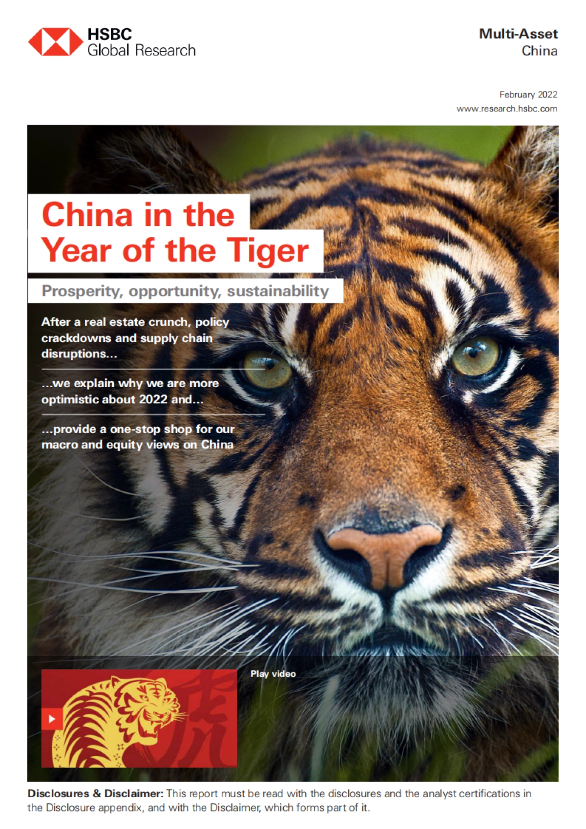 2022虎年中国投资策略：繁荣、机遇和可持续性（英）-HSBC-163页_第1页