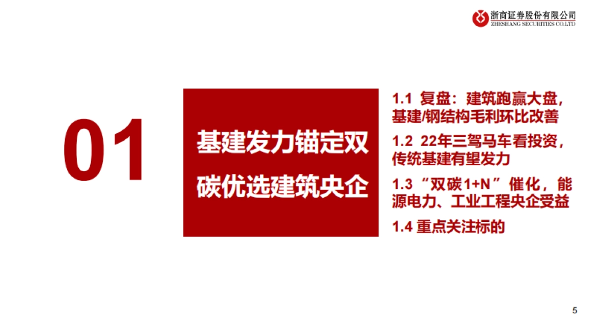 2022建筑行业投资策略：基建发力优选新能源建设，装配式高增长看好钢结构-浙商证券-27页_第5页