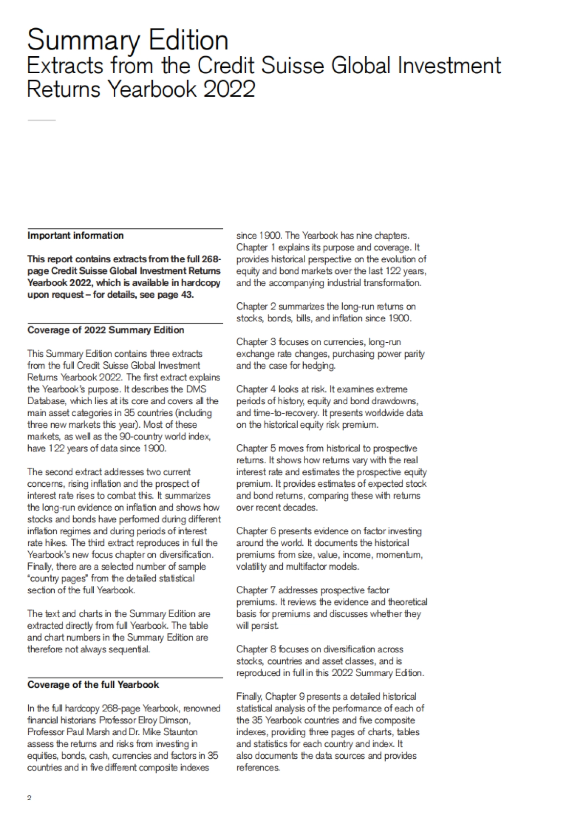 2022年全球投资回报年鉴(英)-瑞信-50页_第2页
