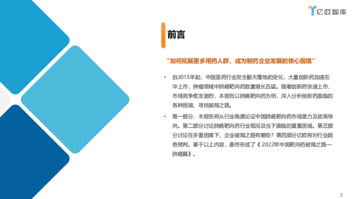 2022年中国靶向药破局之路-肺癌篇-亿欧智库-43页_第2页