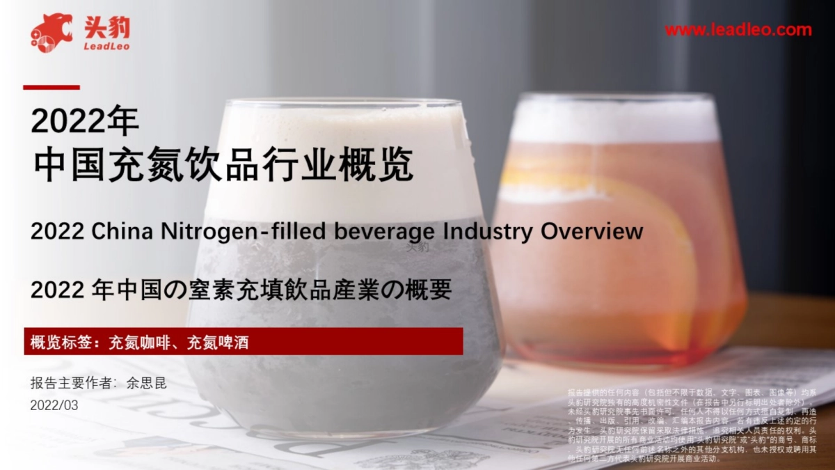 2022年中国充氮饮品行业概览_第1页