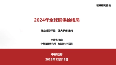 2024年全球铜供给格局