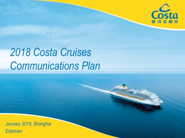 Costa Cruises  Communications Proposal Edelman DRAFT