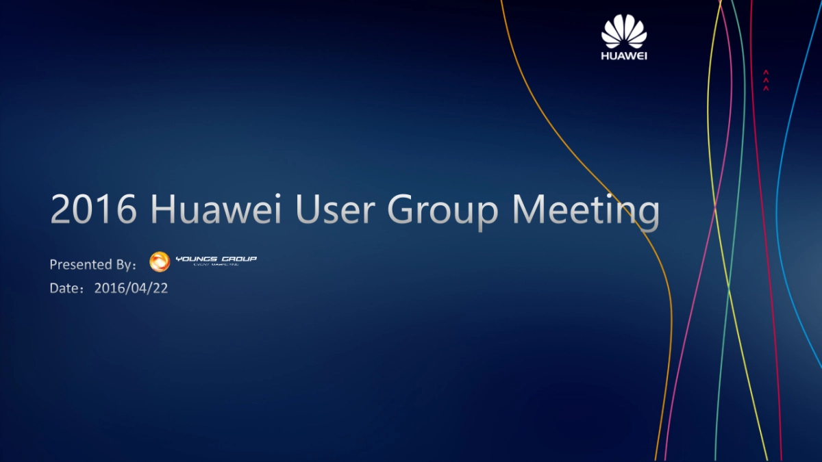 Huawei User Group Meeting Proposal By Youngs-Group_第1页