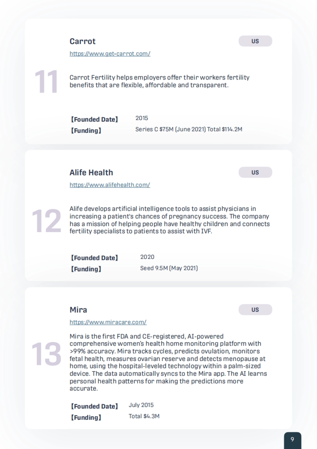 Plug and Play：2022年值得关注的107家女性科技初创企业_第9页