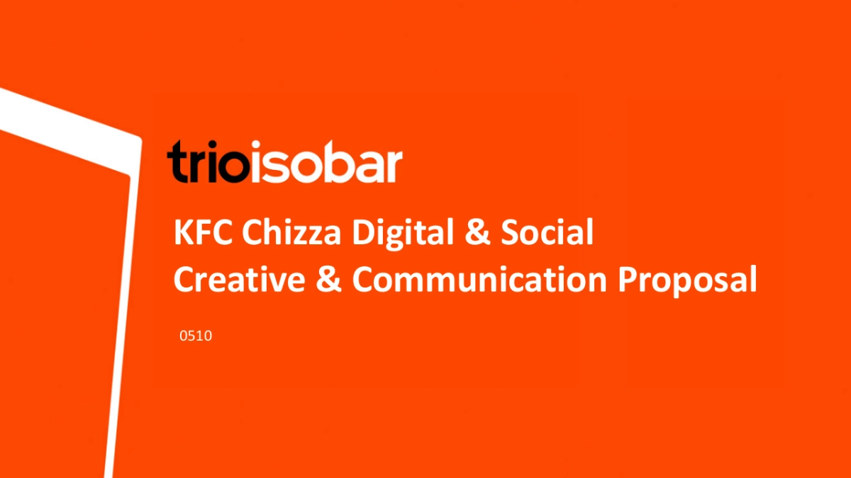 KFC Chizza Launch Campaign_3rd Round_第1页