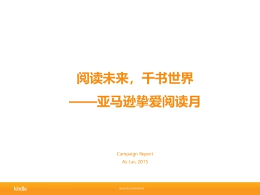 Kindle World Reading Day Campaign ReportChinese version