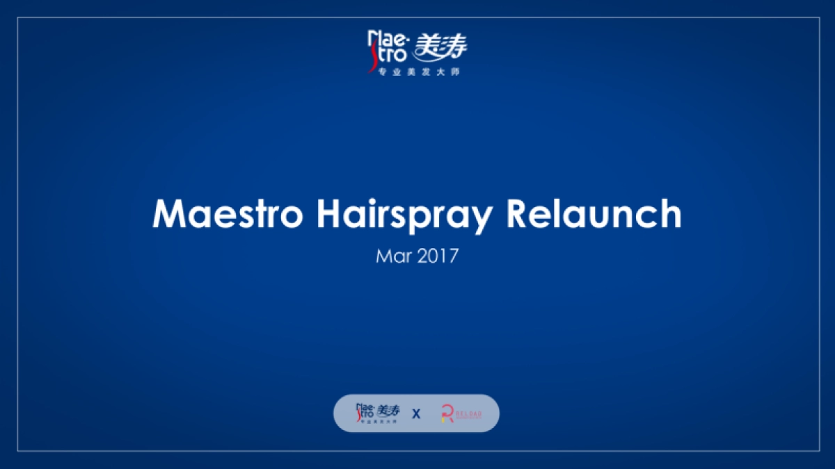 Maestro Hairspray Relaunch Campaign _第1页